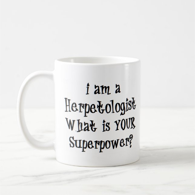 herpetologist coffee mug (Left)