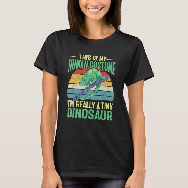 Herpetologist Lizard Reptile Chameleon T-Shirt (Front)