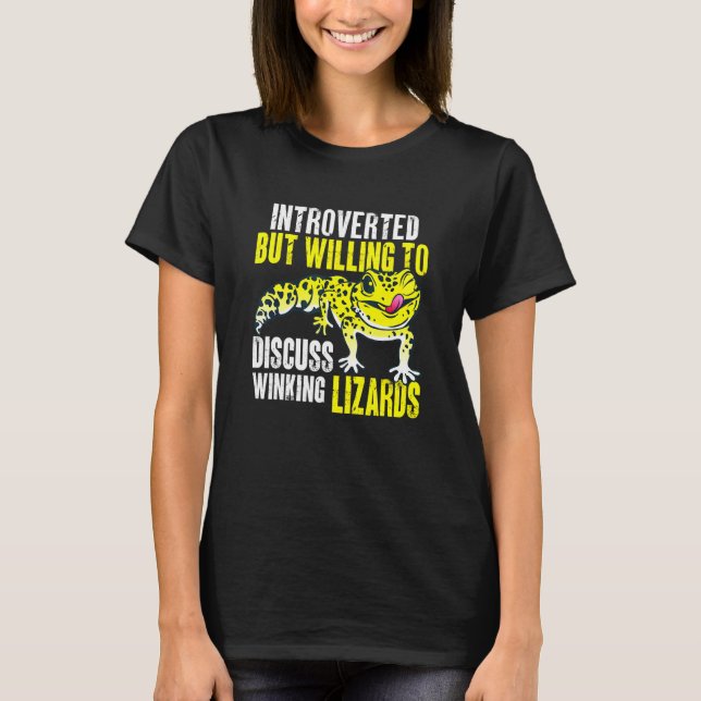 Herpetologist Lizard Reptile Leopard Gecko 1 T-Shirt (Front)