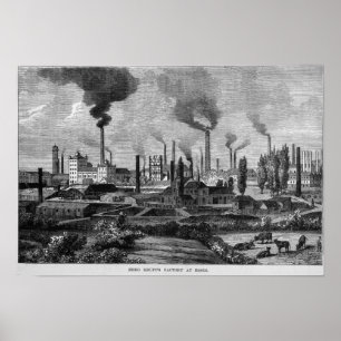 Herr Krupp's Factory in Essen, Germany Poster