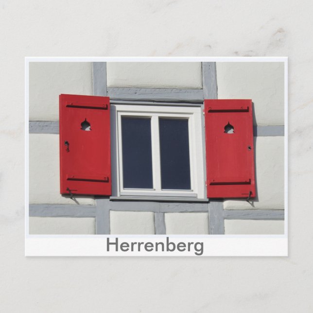 Herrenberger Fensterladen Postcard (Front)