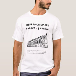 "Herrenchiemsee Palace, Bavaria" Minimalist Art T-Shirt