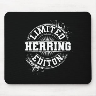 Herring Funny Surname Family Tree Birthday Reunion Mouse Pad