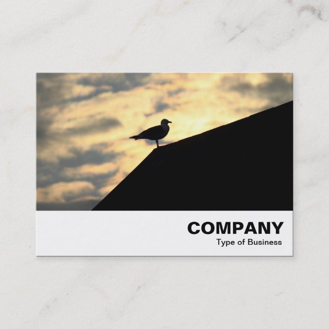 Herring Gull Sunset Business Card (Front)