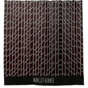 Herringbone braided braid Beige Minimal Pattern Shower Curtain