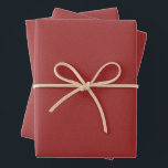 Herringbone tweed effect classic red Christmas Wrapping Paper Sheet<br><div class="desc">This trio of simple tweed-effect red Christmas wrapping paper sheets is perfect for all of your holiday gifts. This classic pattern - a herringbone fabric effect - is chic and subtle and can work with a variety of holiday design themes. The red colour is festive and the pattern gives off...</div>