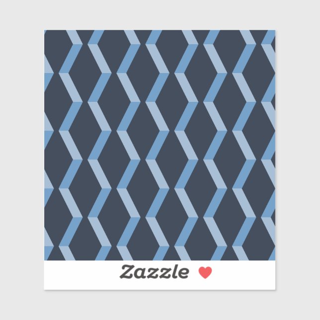 Herringbone Weave Blue Seamless Pattern (Sheet)