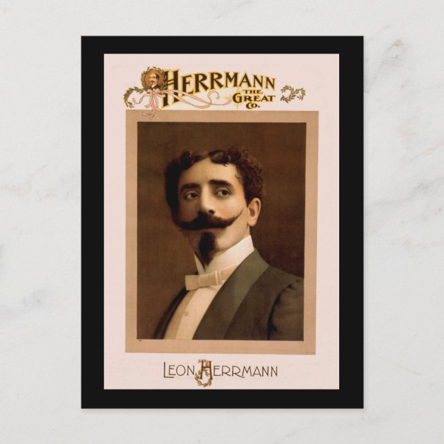 Herrmann the Great Co. Postcard (Front)