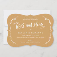Hers and Hers Gay Couples Shower Invitation