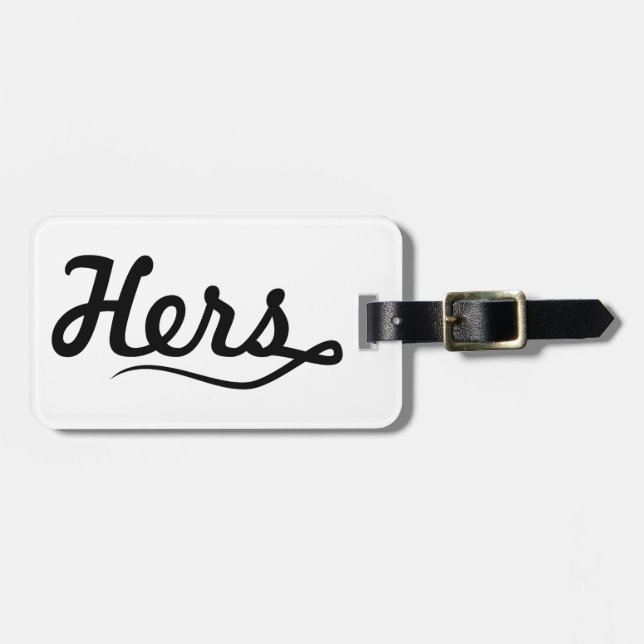 Hers Luggage Tag (Front Horizontal)