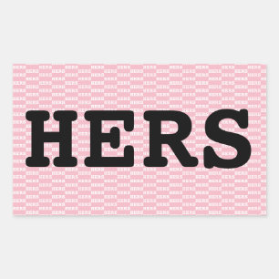 HERS RECTANGULAR STICKER