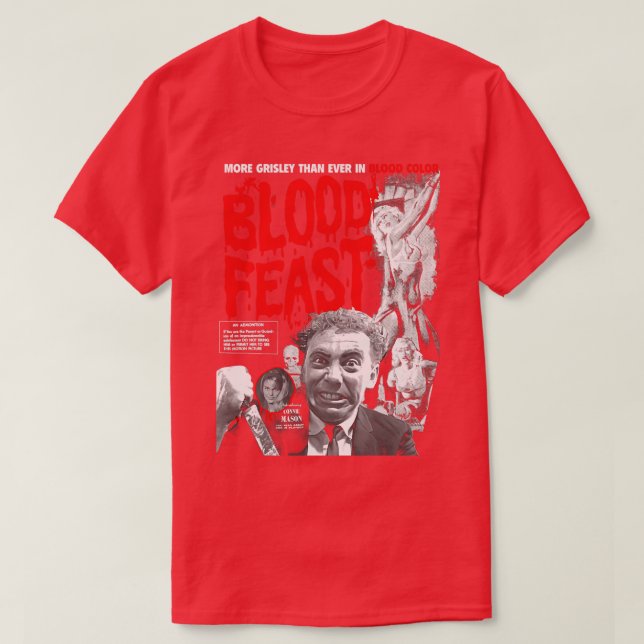 Herschell Gordon Lewiss Blood Feast T-Shirt (Design Front)