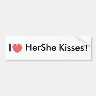 HerShe Kisses Bumper Sticker