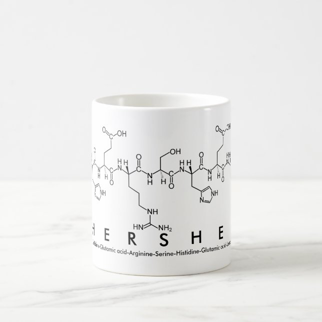 Hershel peptide name mug (Center)