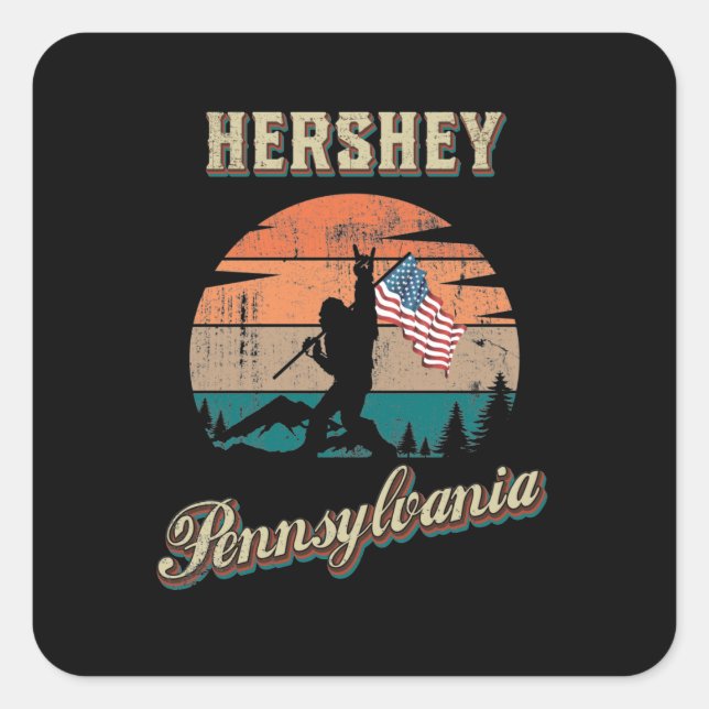 Hershey Pennsylvania Square Sticker (Front)