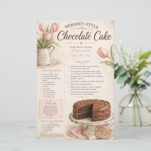 Hershey Style Chocolate Cake Recipe, Pink Tulips