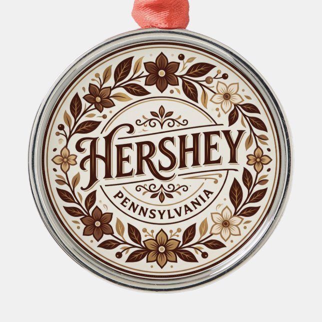 Hershey USA Metal Ornament (Front)