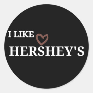 hershey's chocolate classic round sticker