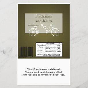 Hershey's Large Bar Wrapper Brown Double Bike