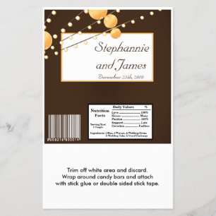 Hershey's Large Bar Wrapper Paper Lanterns on Brow