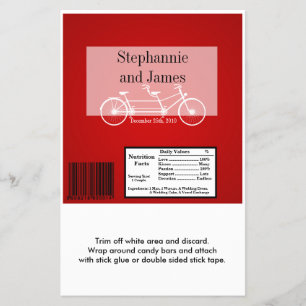 Hershey's Large Bar Wrapper Red Double Bike