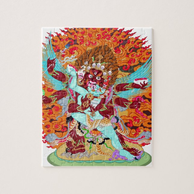 Heruka Buddhist Deity Jigsaw Puzzle (Vertical)