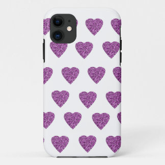 Herz Glitzer pink rosa iPhone 11 Case