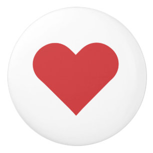 Herz ♥ Heart ♥ Herzen ♥ Hearts retro Ceramic Knob