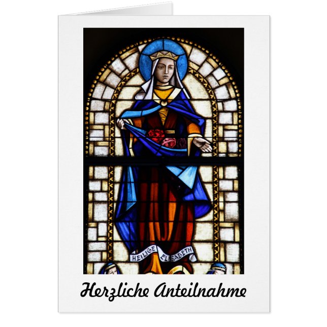 Herzliche Anteilnahme Karte (Front)