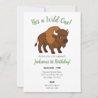 He's a Wild One Bison Western Kids Birthday Party