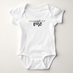 He's A Wild One First Birthday Baby Jersey Bodysui Bodysuit