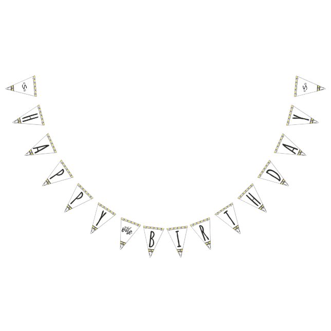 He's A Wild One Monogram Happy Birthday Bunting (All)