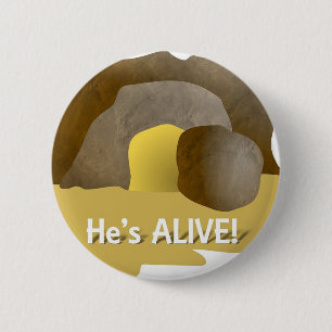 He's Alive! 6 Cm Round Badge