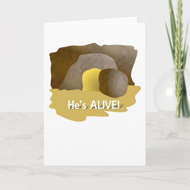 He's Alive Easter Card (Front)