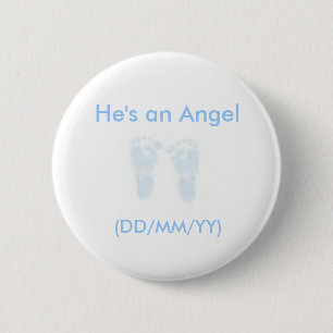 He's an Angel button