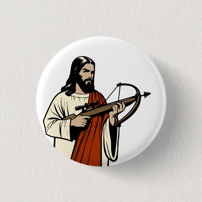 He's Back 3 Cm Round Badge (Front)