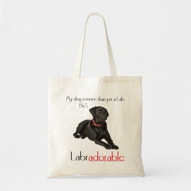 He's Labradorable Tote (Front)