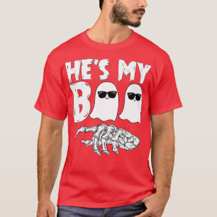 Hes My Boo Cute Funny Matching Couple Halloween Co T-Shirt