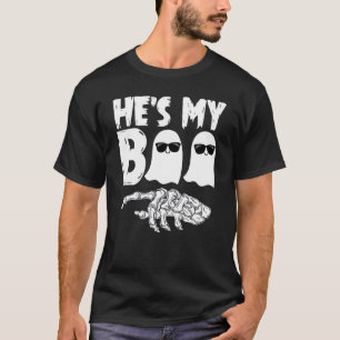 He's My Boo Cute  Matching Couple Halloween Costum T-Shirt