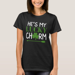 He's My Lucky Charm Lucky Shamrock Saint Patricks  T-Shirt
