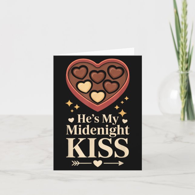 He's My Midnight Kiss Happy New Year Matching Coup Card (Front)