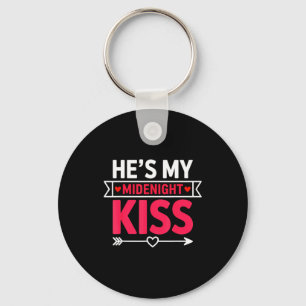 He's My Midnight Kiss Happy New Year Matching Coup Key Ring