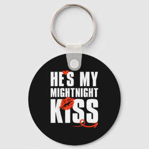 He's My Midnight Kiss Happy New Year Matching Funn Key Ring