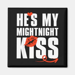 He's My Midnight Kiss Happy New Year Matching Funn Magnet