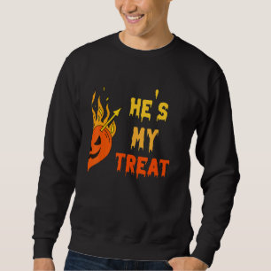 He's My Treat She's My Trick Halloween Matching Se Sweatshirt