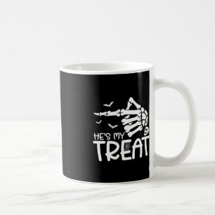 He's My Treat She's My Trick Halloween Skeleton Co Coffee Mug