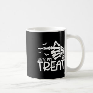He's My Treat She's My Trick Halloween Skeleton Co Coffee Mug