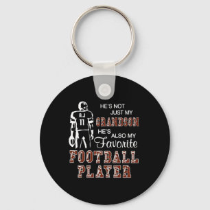 He's Not Just My Grandson He's Favourite Football Key Ring