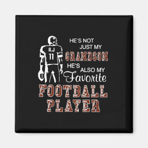 He's Not Just My Grandson He's Favourite Football  Magnet
