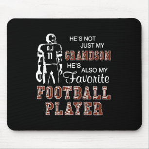 He's Not Just My Grandson He's Favourite Football Mouse Pad